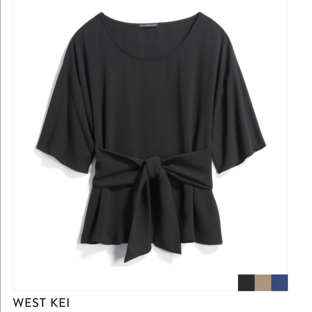 West Kei Tie Front Blouse